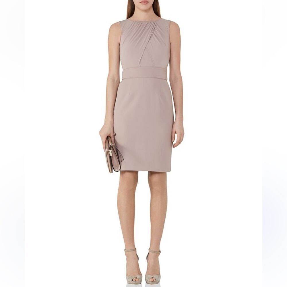 Reiss Benoit Ruched Sheath Dress Size 0